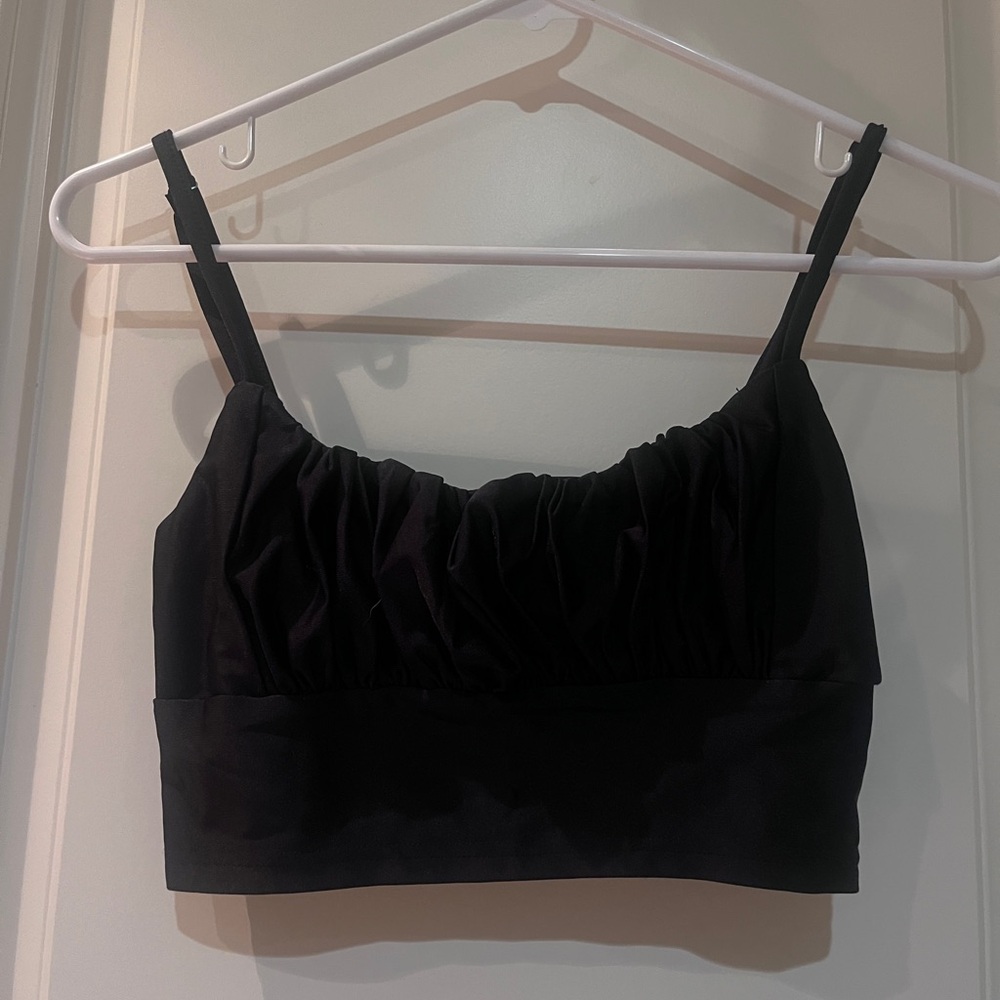 SHEIN “Black Ruffle” Tank Top